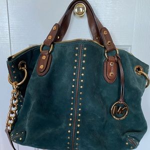 Michael Kors Top Handle Suede Satchel